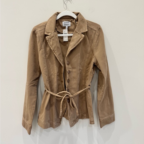 NWT DAMSON MADDER FRANCIE TIE BLAZER - SIZE US 10/ UK 14 - Picture 2 of 9